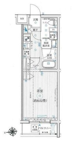 西台駅 徒歩6分 5階の物件間取画像